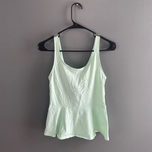 EXPRESS✨Mint Green Peplum Top